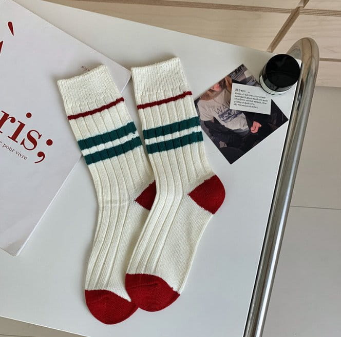 Miso - Korean Children Fashion - #childofig - Mom Christmas Socks - 3