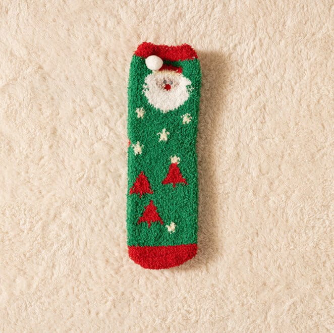 Miso - Korean Children Fashion - #childrensboutique - Christmas Sleep Socks - 5