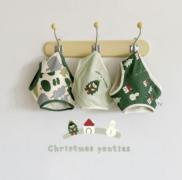 Miso - Korean Children Fashion - #childrensboutique - Christmas Underwear Set - 2