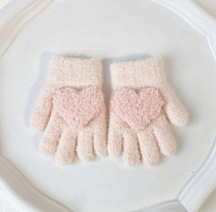 Miso - Korean Children Fashion - #fashionkids - Heart Finger Gloves - 2