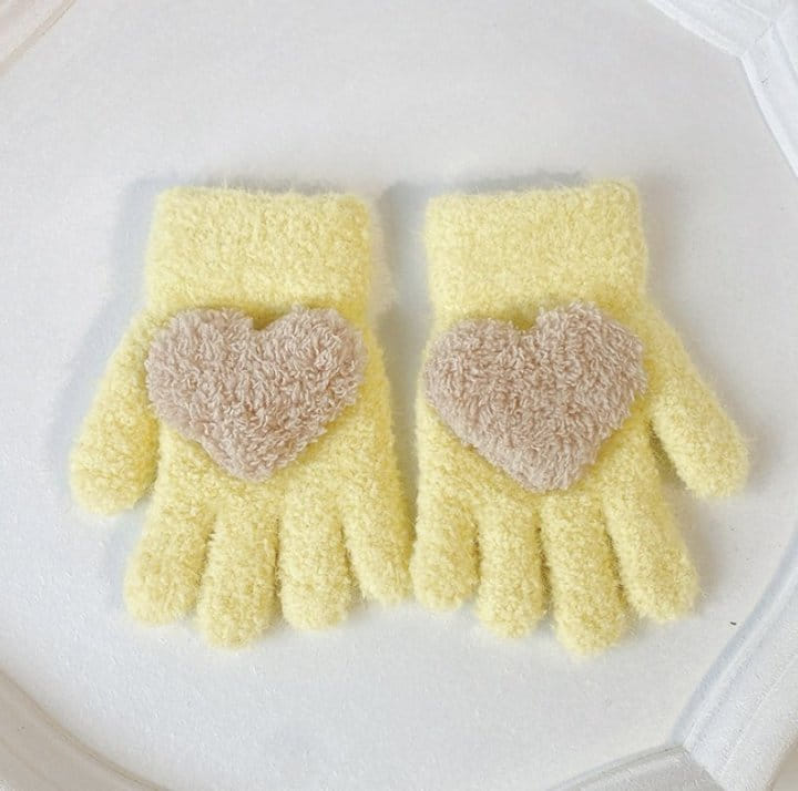 Miso - Korean Children Fashion - #kidsshorts - Heart Finger Gloves - 3