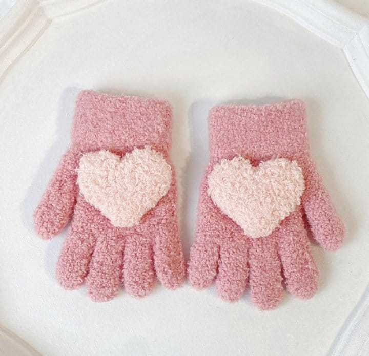 Miso - Korean Children Fashion - #kidsshorts - Heart Finger Gloves - 4