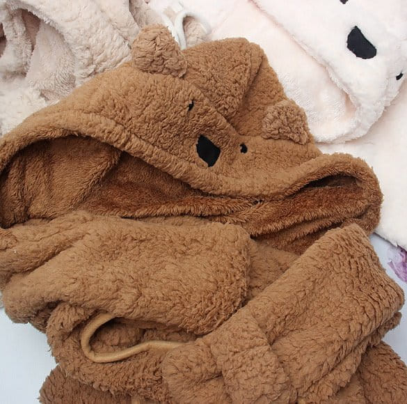 Miso - Korean Children Fashion - #kidsstore - Bear Hoody Blanket - 10