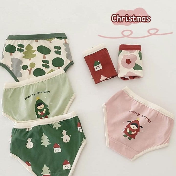 Miso - Korean Children Fashion - #magicofchildhood - Christmas Underwear Set - 11