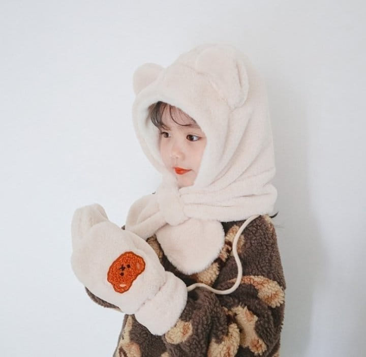 Miso - Korean Children Fashion - #minifashionista - Bear Bucket Gloves - 7