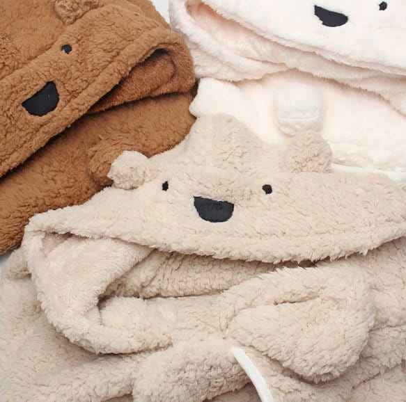 Miso - Korean Children Fashion - #minifashionista - Bear Hoody Blanket