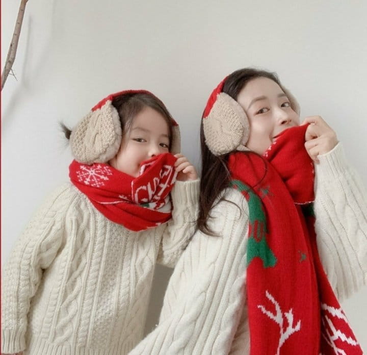 Miso - Korean Children Fashion - #minifashionista - Christmas Muffler - 2