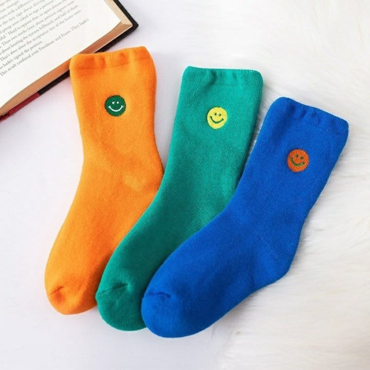 Miso - Korean Children Fashion - #stylishchildhood - Smile Socks SET - 2