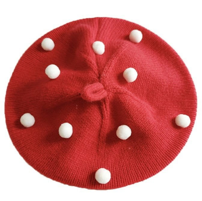 Miso - Korean Children Fashion - #todddlerfashion - Pompom Beret Hat - 8