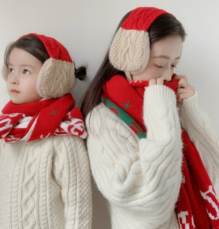 Miso - Korean Children Fashion - #toddlerclothing - Christmas Muffler - 5