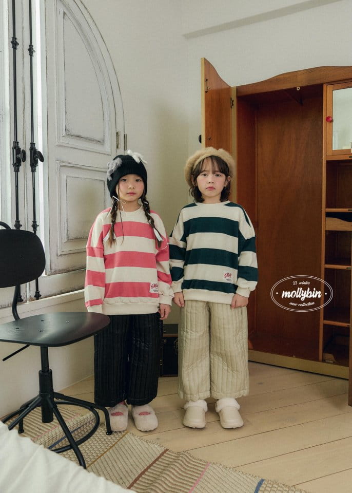 Mollybin - Korean Children Fashion - #childofig - Vertical Quilted Pants - 7