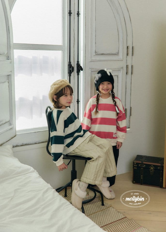 Mollybin - Korean Children Fashion - #designkidswear - Vertical Quilted Pants - 9