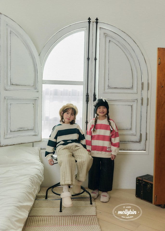 Mollybin - Korean Children Fashion - #fashionkids - Vertical Quilted Pants - 11