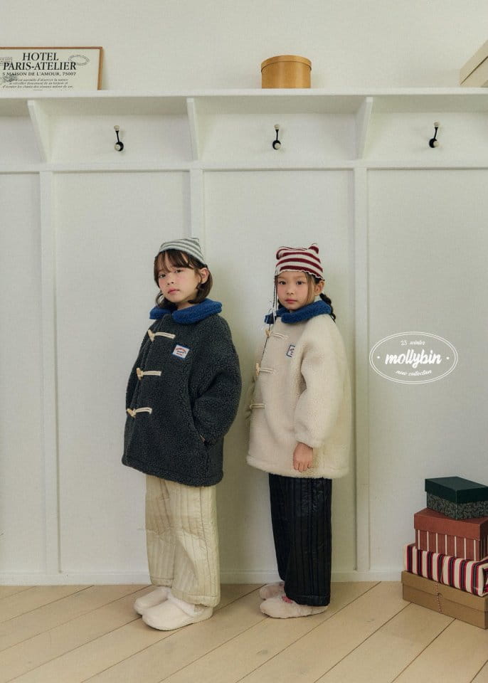 Mollybin - Korean Children Fashion - #kidsstore - Puff Puff Toggle Coat - 3
