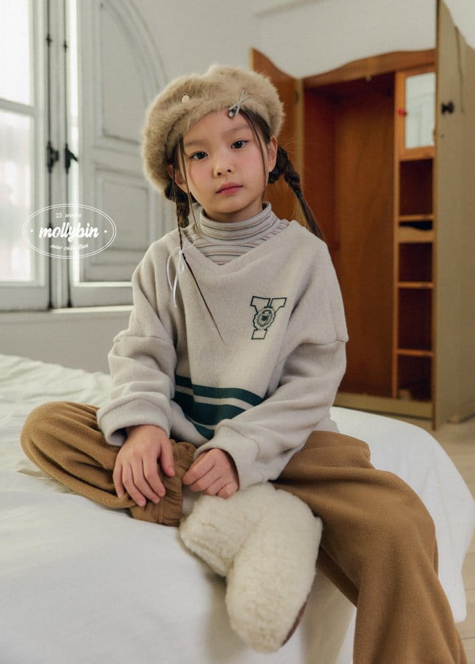 Mollybin - Korean Children Fashion - #kidsstore - Nerd V Neck Sweatshirt - 8