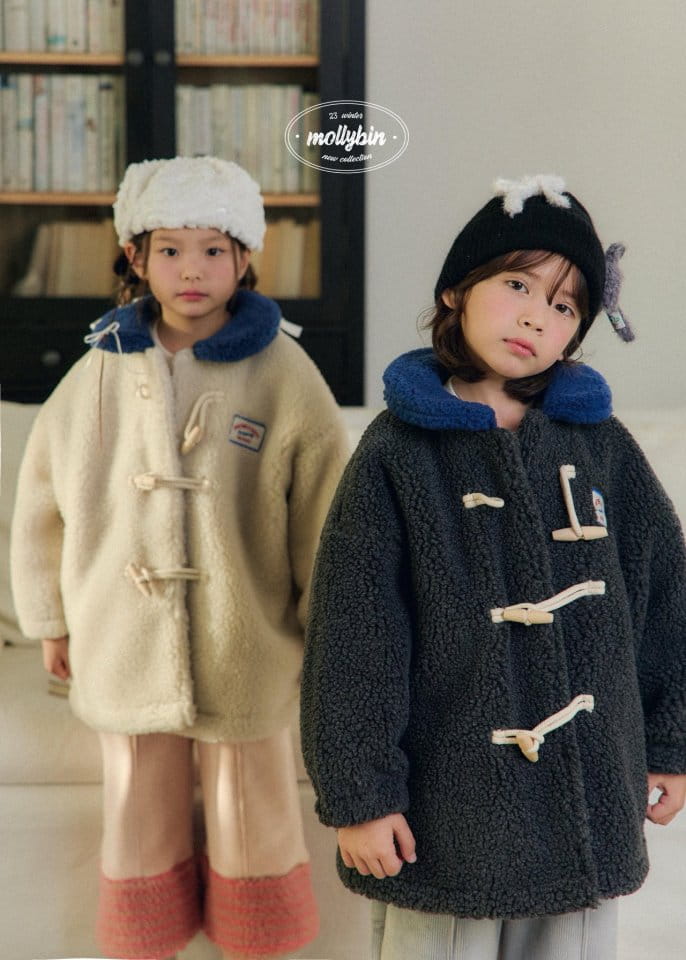 Mollybin - Korean Children Fashion - #minifashionista - Puff Puff Toggle Coat - 8