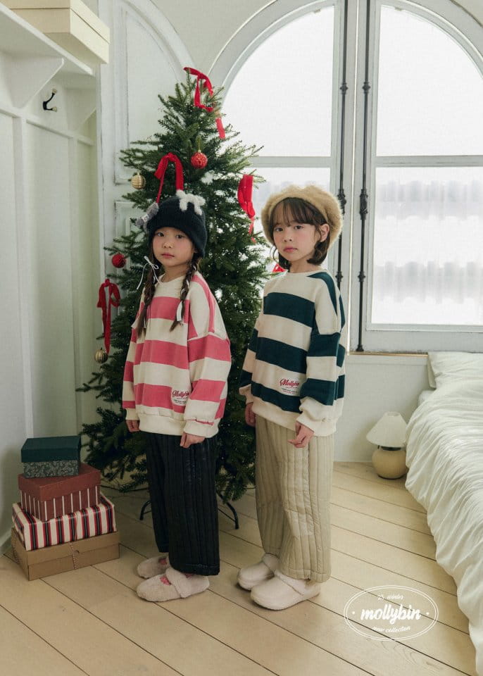 Mollybin - Korean Children Fashion - #prettylittlegirls - Vertical Quilted Pants - 5