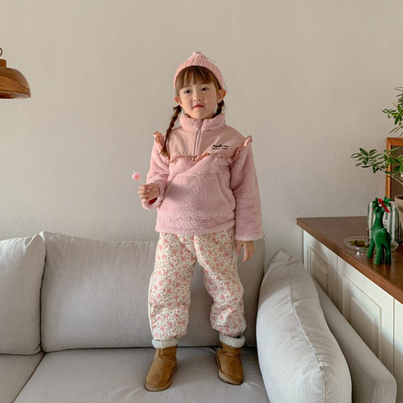 Momo Ann - Korean Children Fashion - #Kfashion4kids - Flower Padding Pants - 3