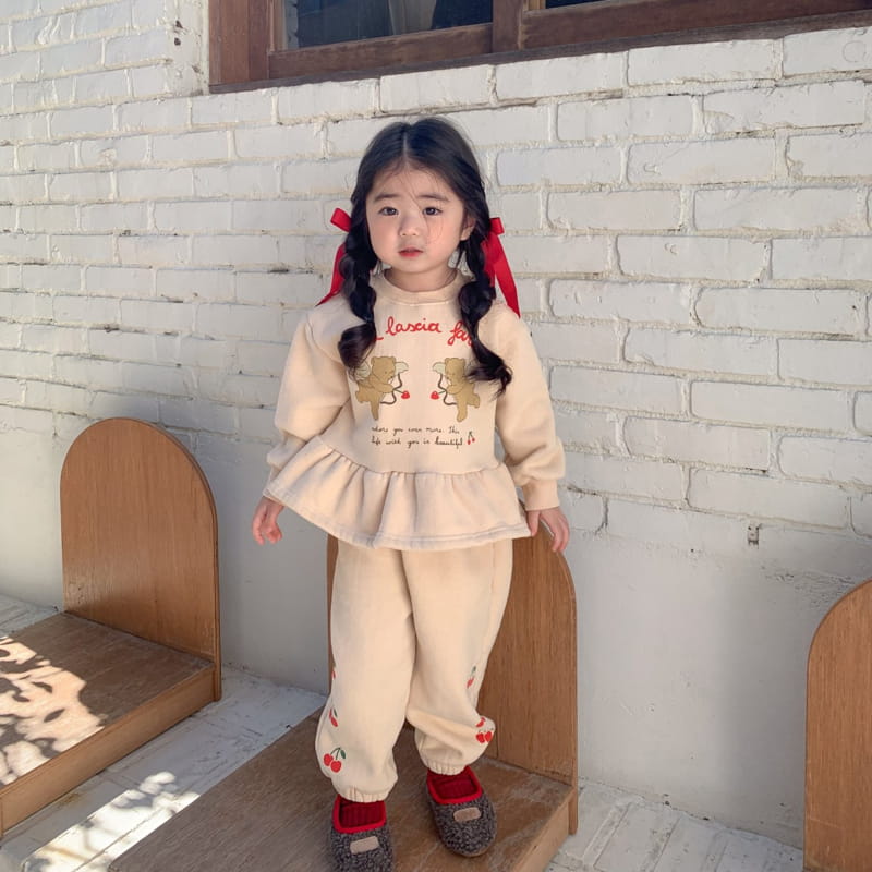 Momo Ann - Korean Children Fashion - #childofig - Cherry Bear Top Bottom Set - 7
