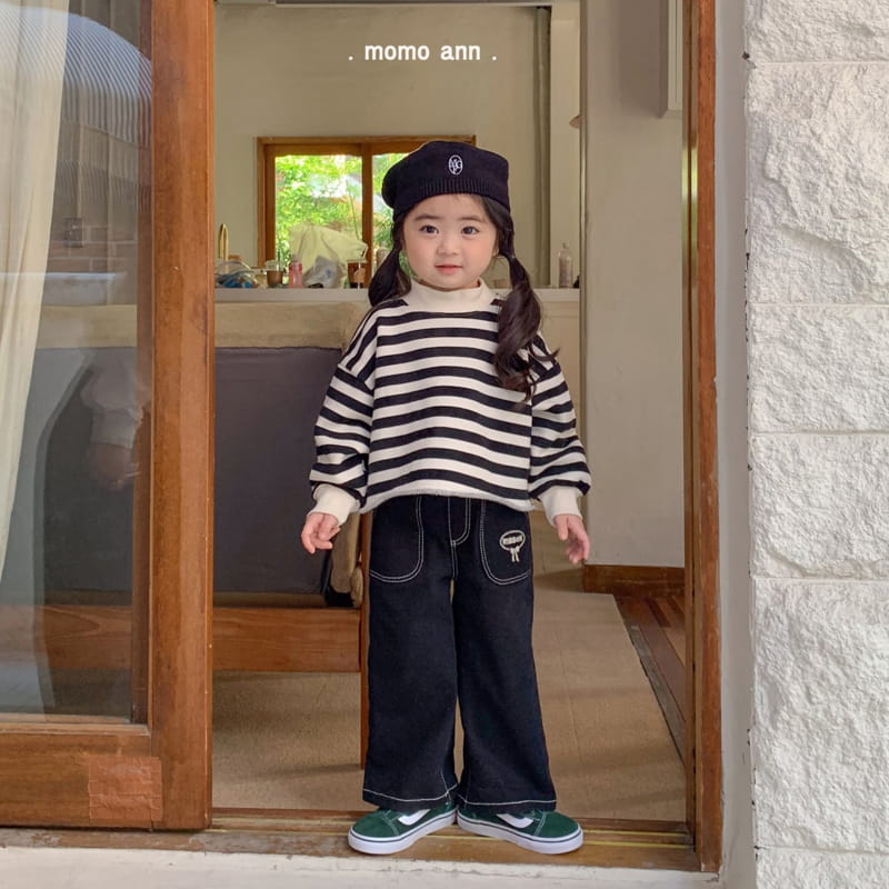 Momo Ann - Korean Children Fashion - #childofig - Black Stitch Pants - 2