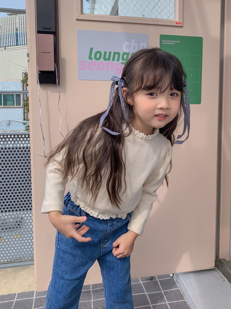 Momo Ann - Korean Children Fashion - #childrensboutique - Lace ST Tee - 8