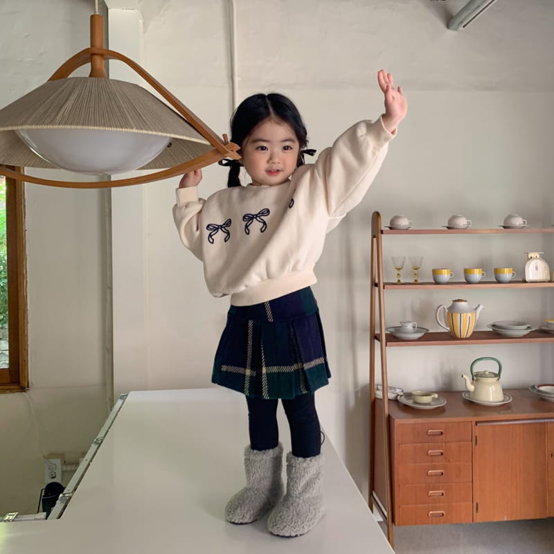 Momo Ann - Korean Children Fashion - #designkidswear - Ribbon Sweatshirt - 6
