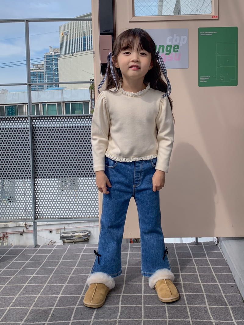 Momo Ann - Korean Children Fashion - #discoveringself - Lace ST Tee - 10