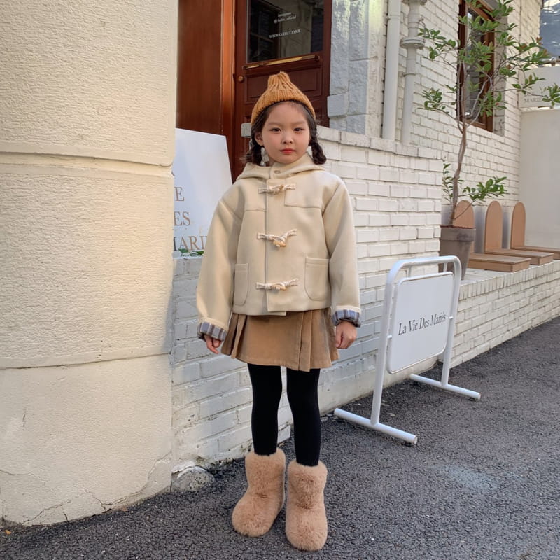Momo Ann - Korean Children Fashion - #fashionkids - Rib Wrinkle Skirt Pants - 4