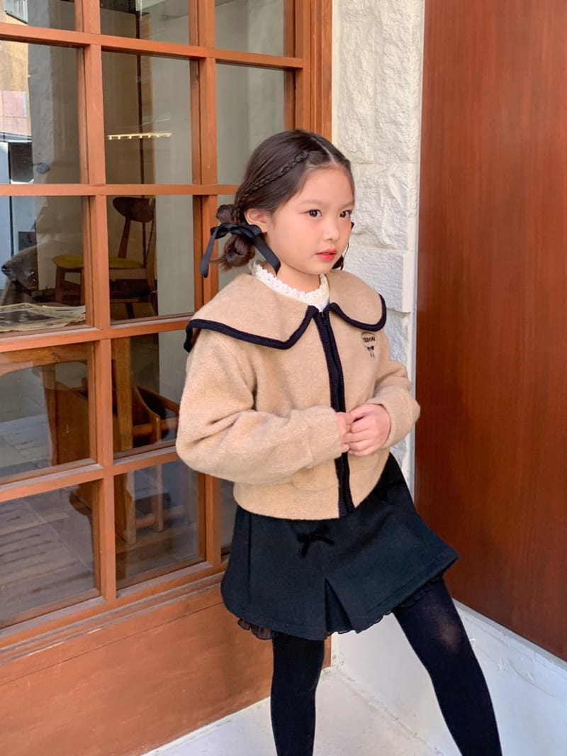 Momo Ann - Korean Children Fashion - #kidsstore - Knit Zip-up - 2