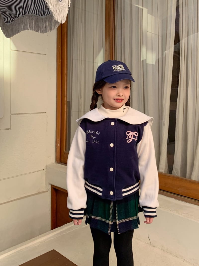 Momo Ann - Korean Children Fashion - #kidsstore - Baseball Jumper