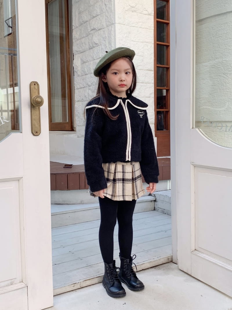 Momo Ann - Korean Children Fashion - #littlefashionista - Bbani Check Skirt - 5