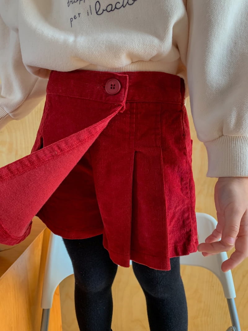Momo Ann - Korean Children Fashion - #prettylittlegirls - Rib Wrinkle Skirt Pants - 11