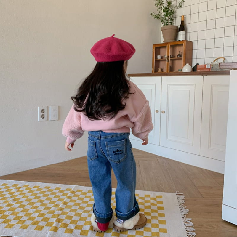 Momo Ann - Korean Children Fashion - #stylishchildhood - Bia Fleece Jeans - 9