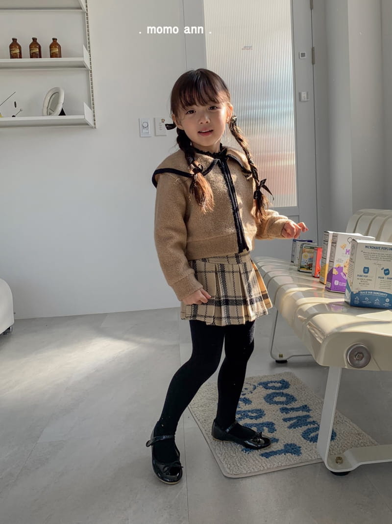 Momo Ann - Korean Children Fashion - #todddlerfashion - Bbani Check Skirt - 9