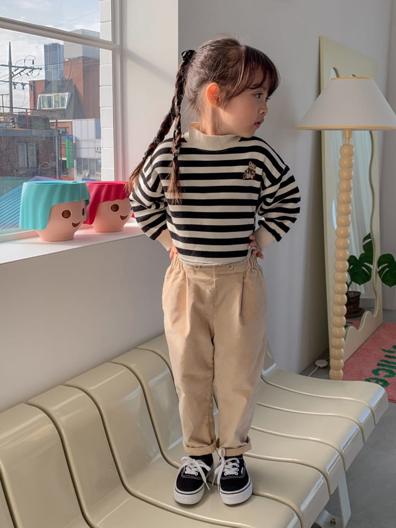 Momo Ann - Korean Children Fashion - #toddlerclothing - ST Bear Tee - 6