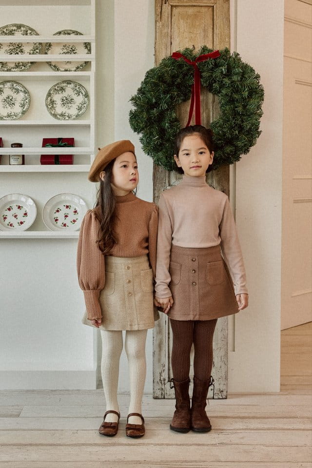 Mon Atelier - Korean Children Fashion - #minifashionista - Pocket Skirt