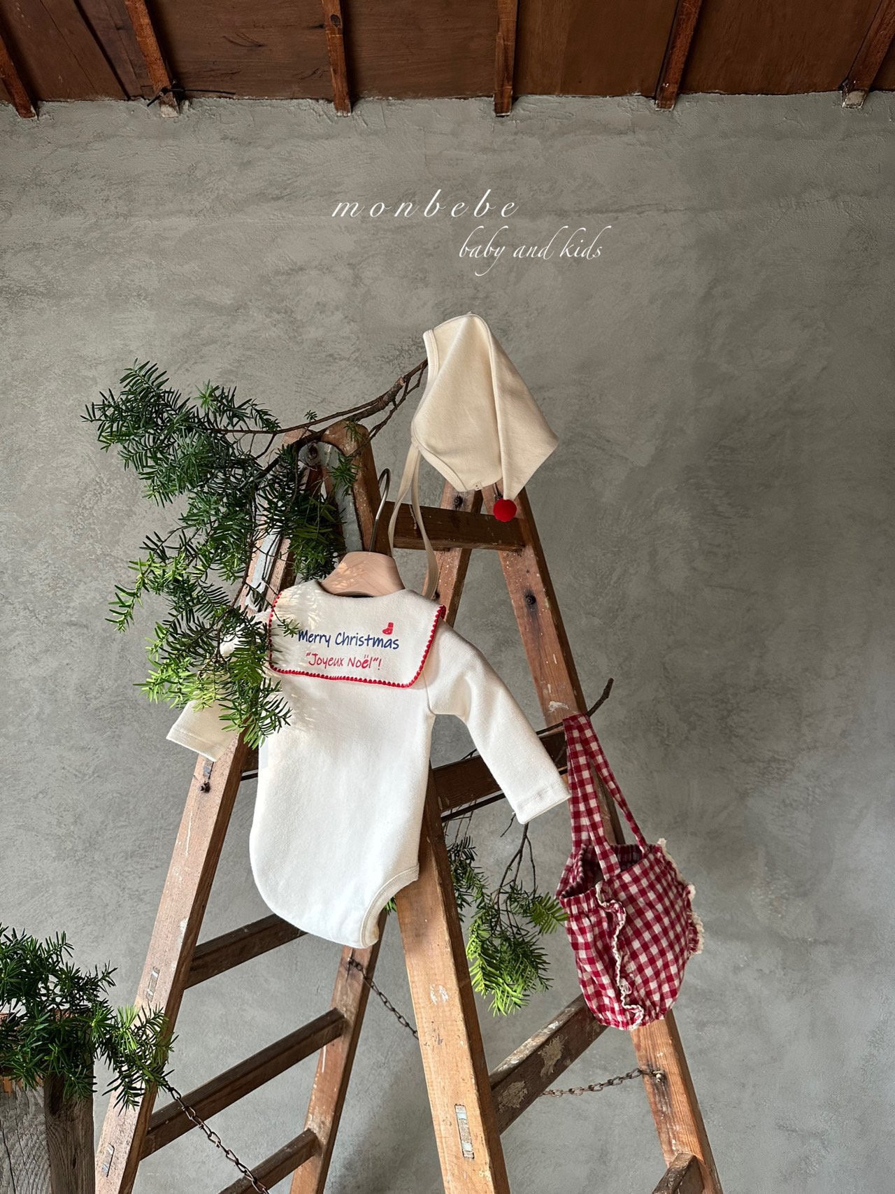 Monbebe - Korean Baby Fashion - #babyboutiqueclothing - Santa Bonnet - 6