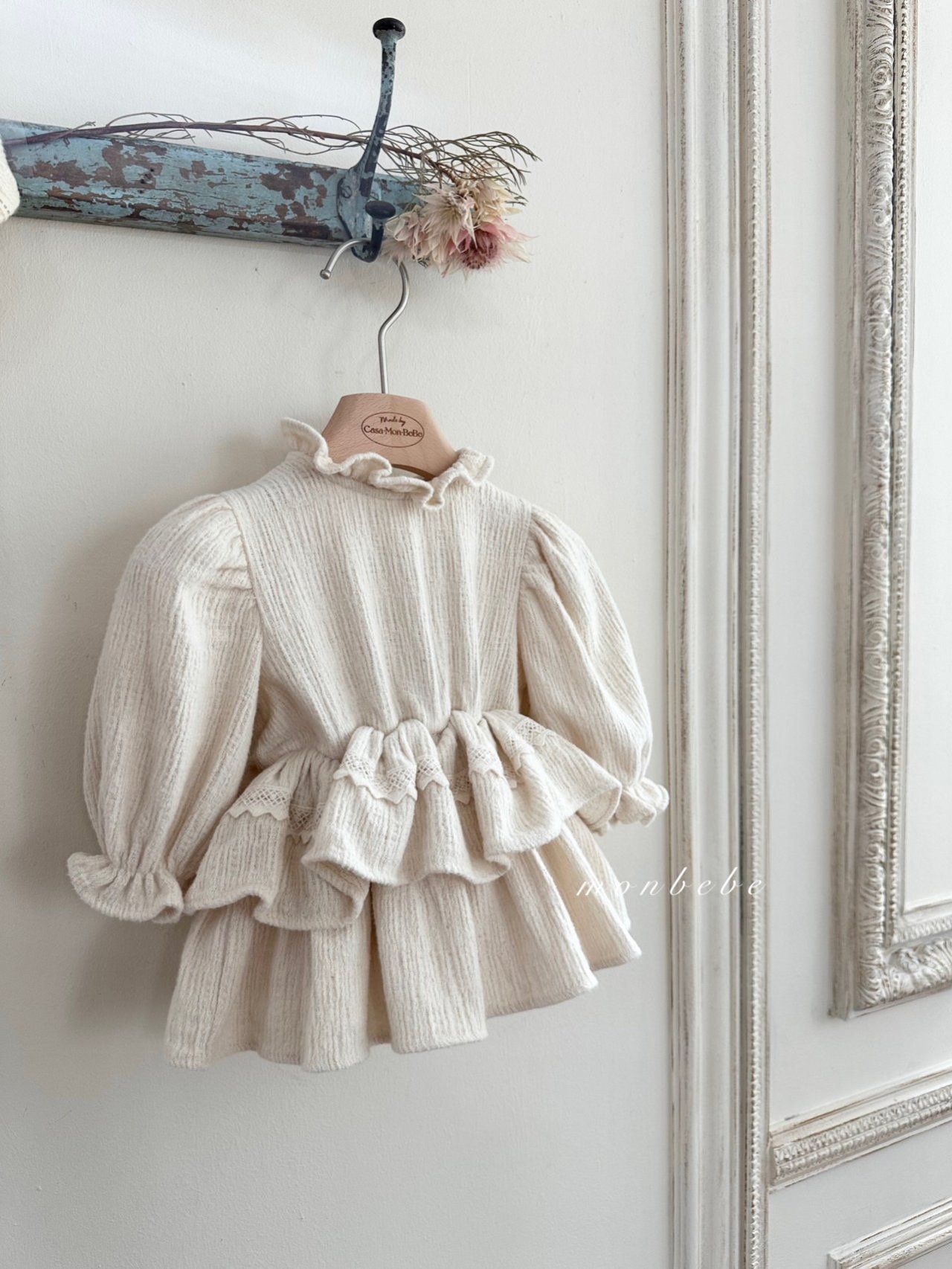 Monbebe - Korean Baby Fashion - #babyboutiqueclothing - Merry Fleece Bodysuit - 5