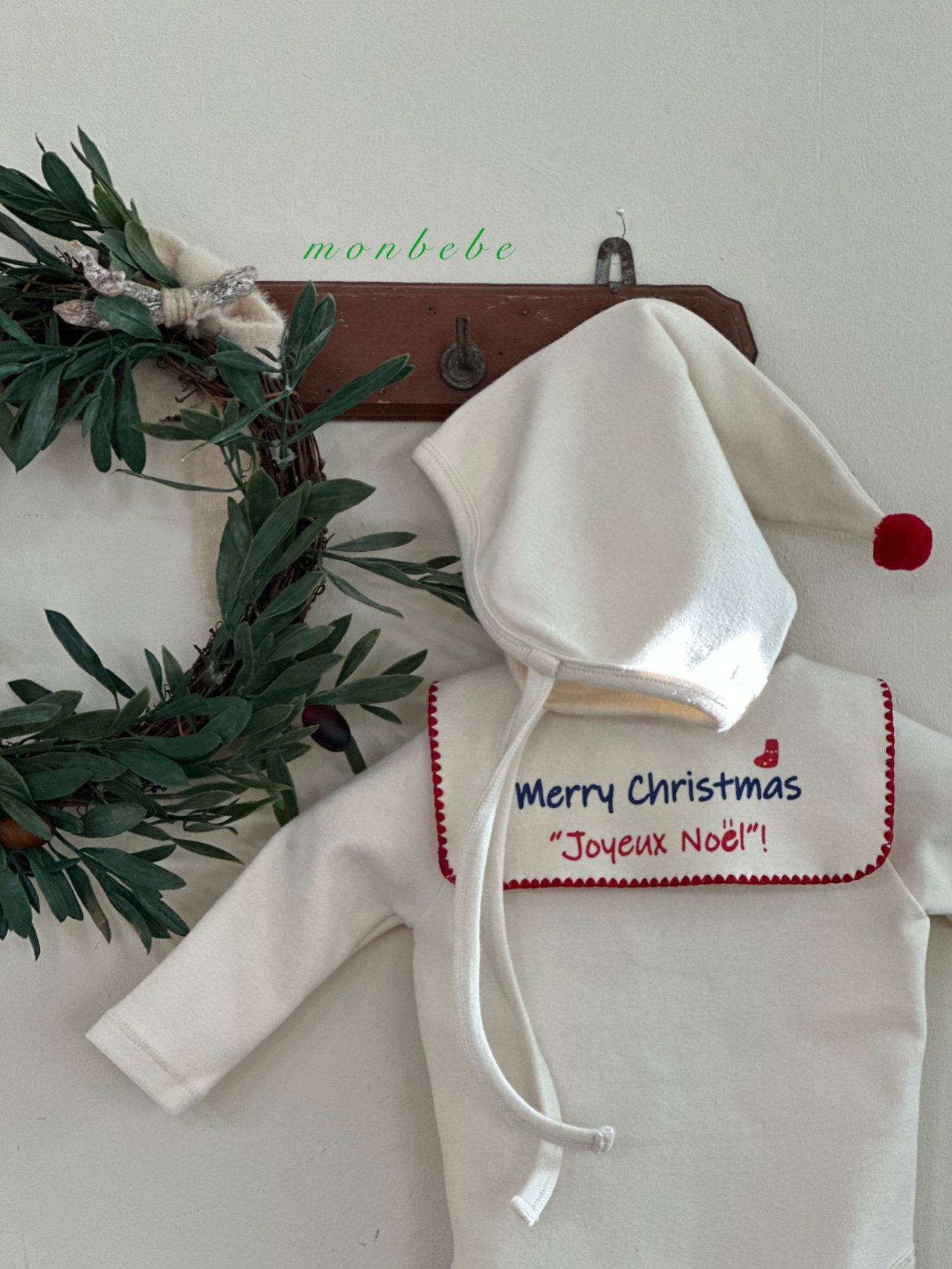 Monbebe - Korean Baby Fashion - #babyclothing - Santa Bonnet - 7