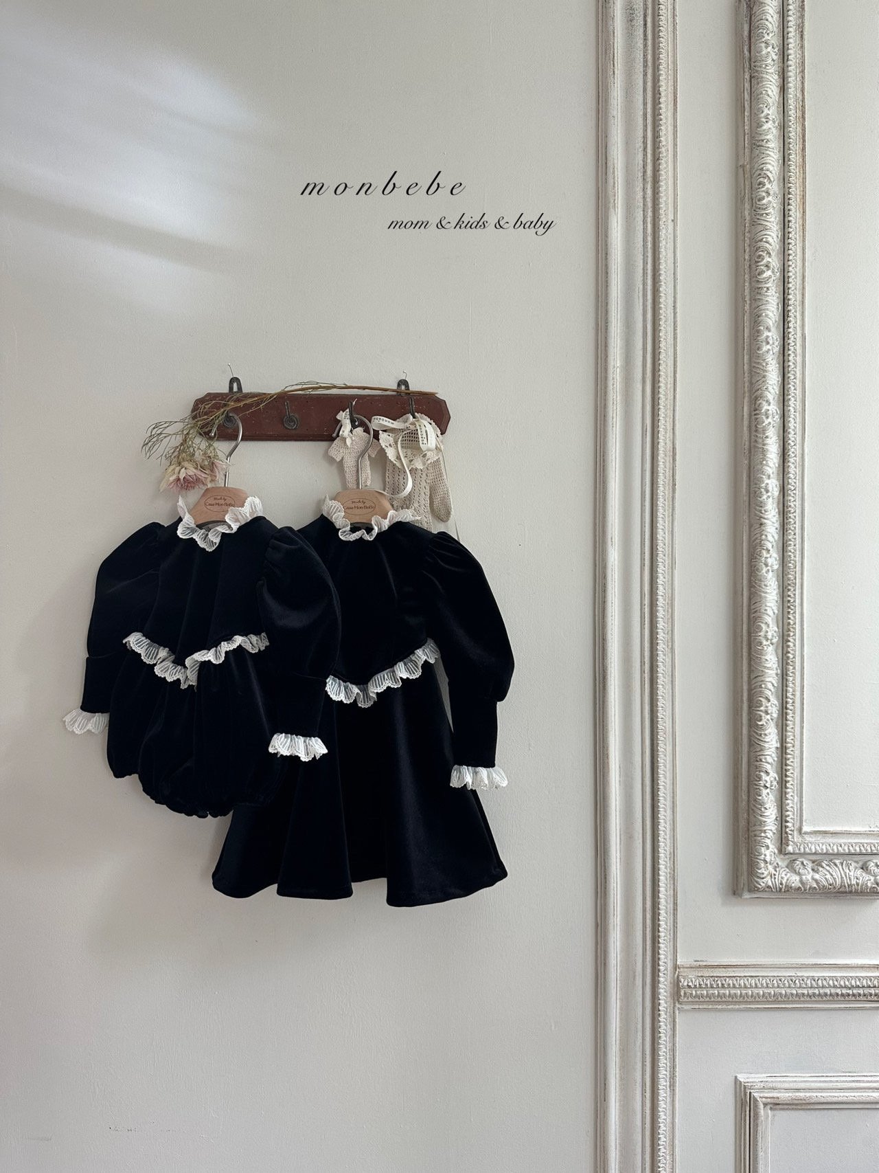 Monbebe - Korean Baby Fashion - #babyclothing - Velvet Bodysuit - 10