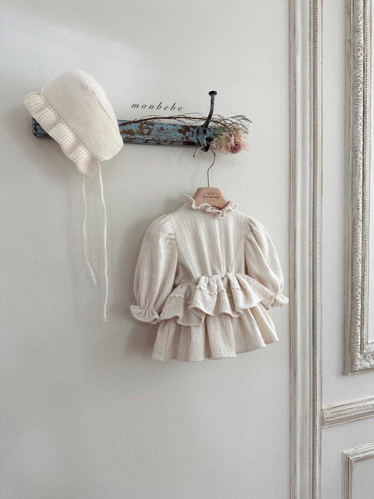 Monbebe - Korean Baby Fashion - #babygirlfashion - Merry Fleece Bodysuit - 9