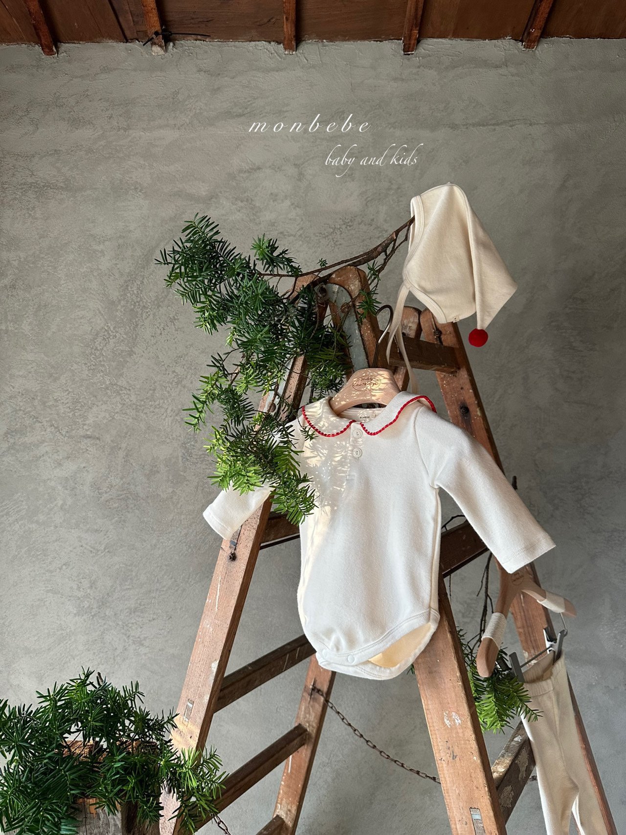 Monbebe - Korean Baby Fashion - #babywear - Noel Sailor Bodysuit - 4