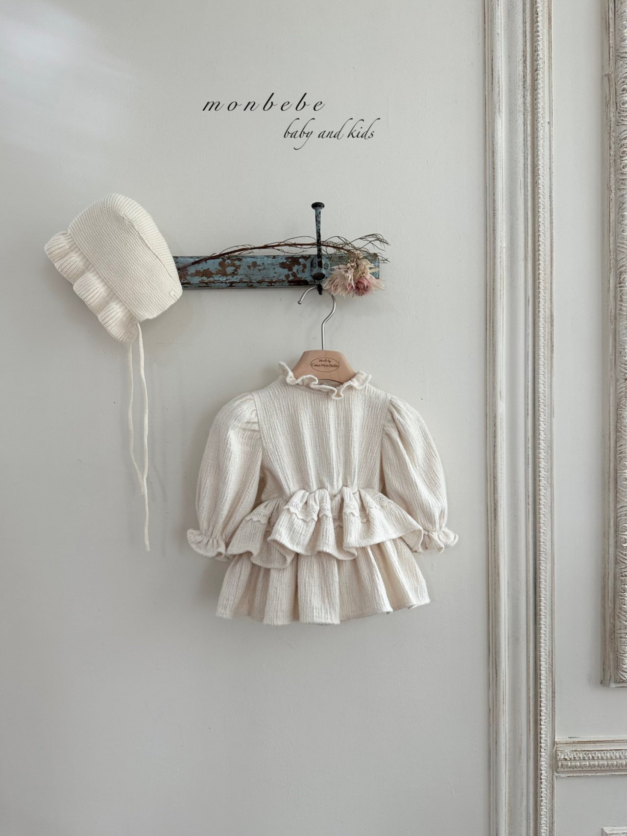 Monbebe - Korean Baby Fashion - #onlinebabyshop - Merry Fleece Bodysuit - 2