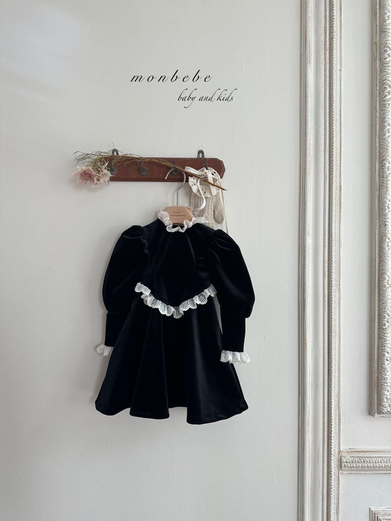 Monbebe - Korean Children Fashion - #designkidswear - Velvet One-piece - 10