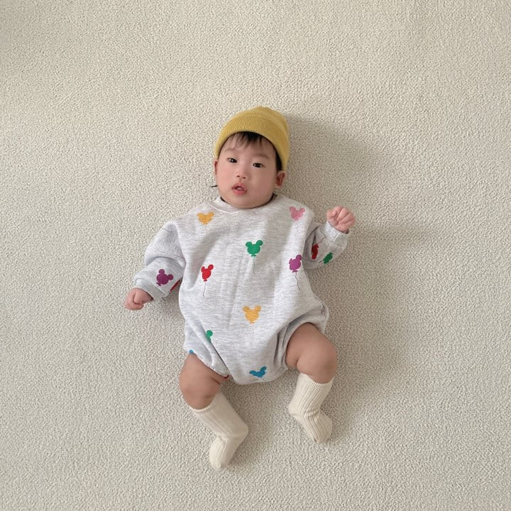 Moran - Korean Baby Fashion - #smilingbaby - Balloon Bodysuit - 4