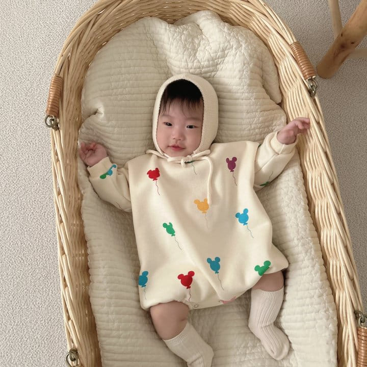 Moran - Korean Baby Fashion - #babyoninstagram - Balloon Bodysuit - 11