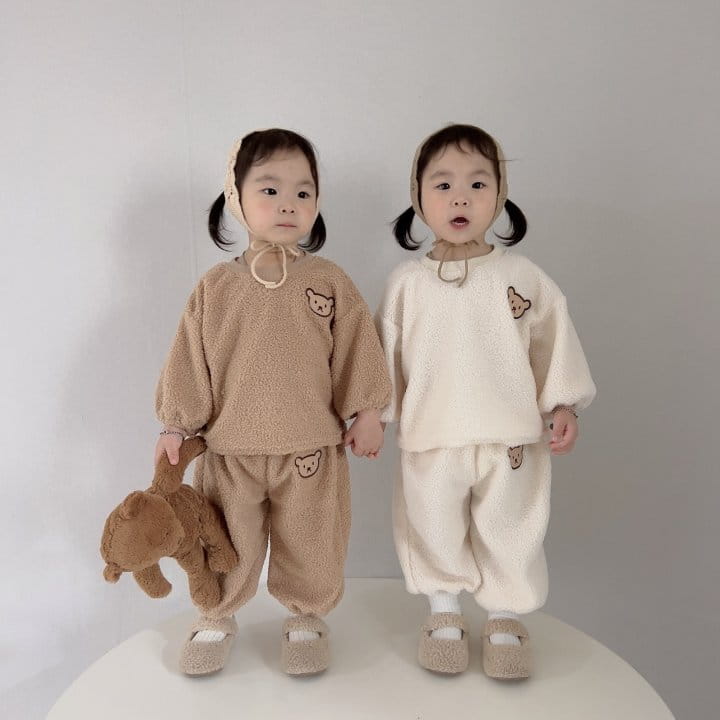 Moran - Korean Children Fashion - #childofig - Bbogle Bear Top Bottom Set - 7