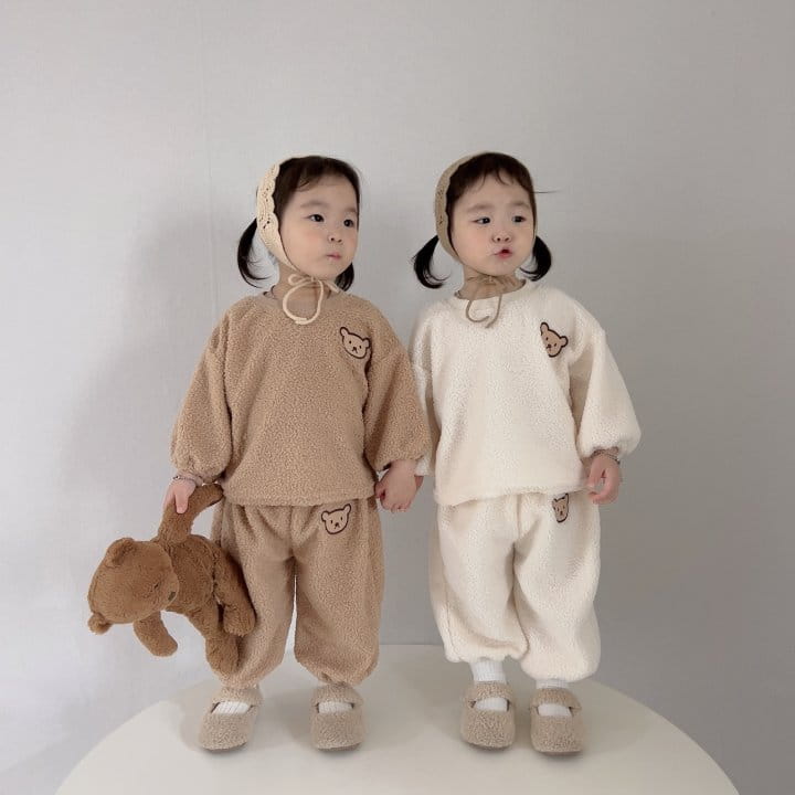 Moran - Korean Children Fashion - #prettylittlegirls - Bbogle Bear Top Bottom Set - 6