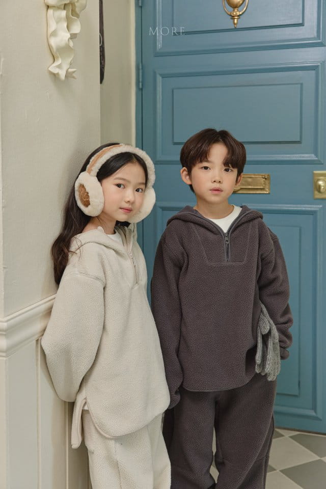 More - Korean Children Fashion - #kidsshorts - Fleece Warmer Top Bottom Set - 12