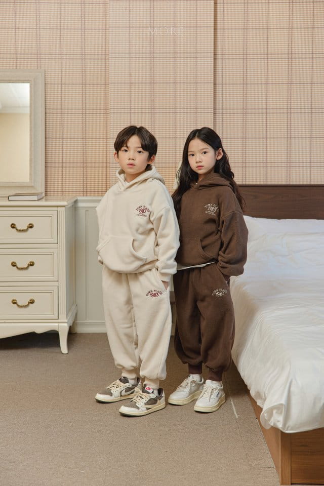 More - Korean Children Fashion - #todddlerfashion - 1983 Fleece Top Bottom Set - 4